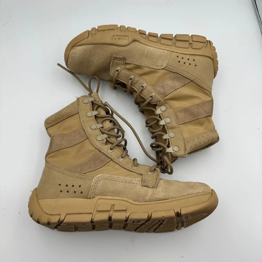 Rocky Outdoor Gear C4Trainer Tan Suede Leather Military‎ Tactical Boots Mens 5.5